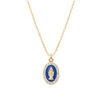 Collana Amen Donna Miracolosa in Argento Zircone CLMISMGBL - CLMISMGBL